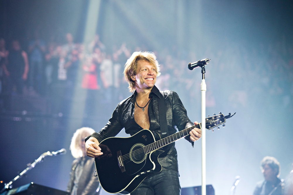 Bon jovi performing at Yas island